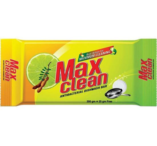 Maxclean Antibacterial Dishwash Bar 100+10gm