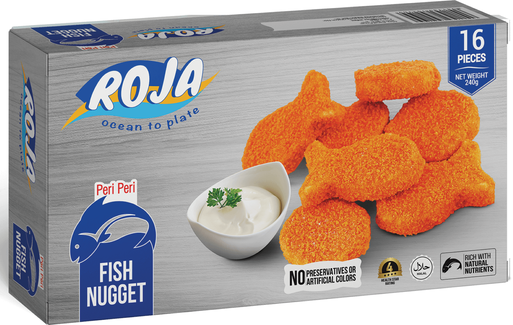 Roja Peri Peri Fish Nugget 240 gm