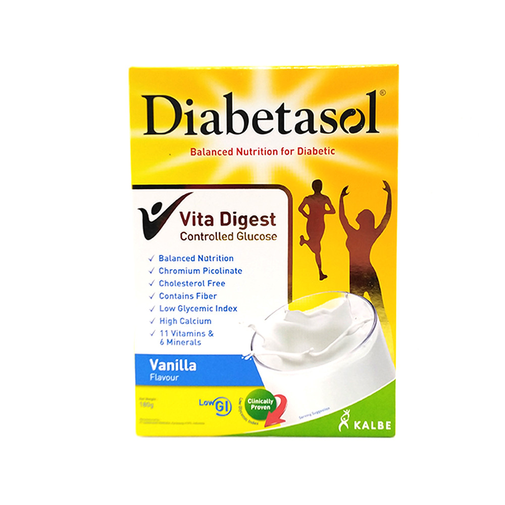 Diabetasol Nutrition Powder For Diabetic Vanilla 180 gm