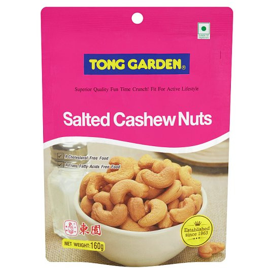 Tong Garden Salted Cashew Nuts 160gm
