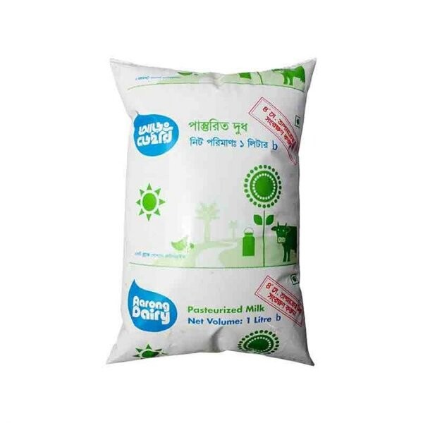 Aarong Pasteurized Milk 1 ltr