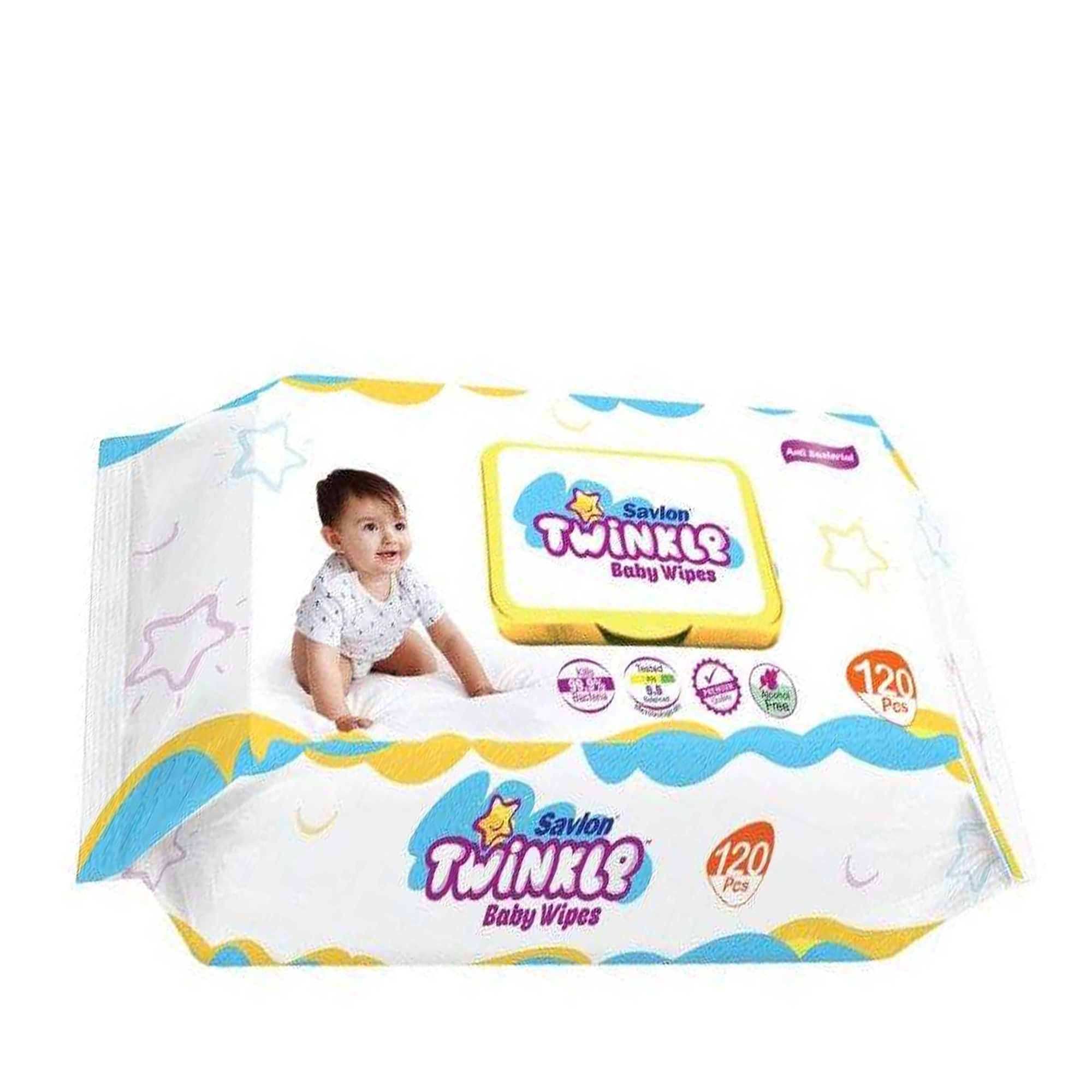 Savlon Twinkle Baby Wipes 120 pcs
